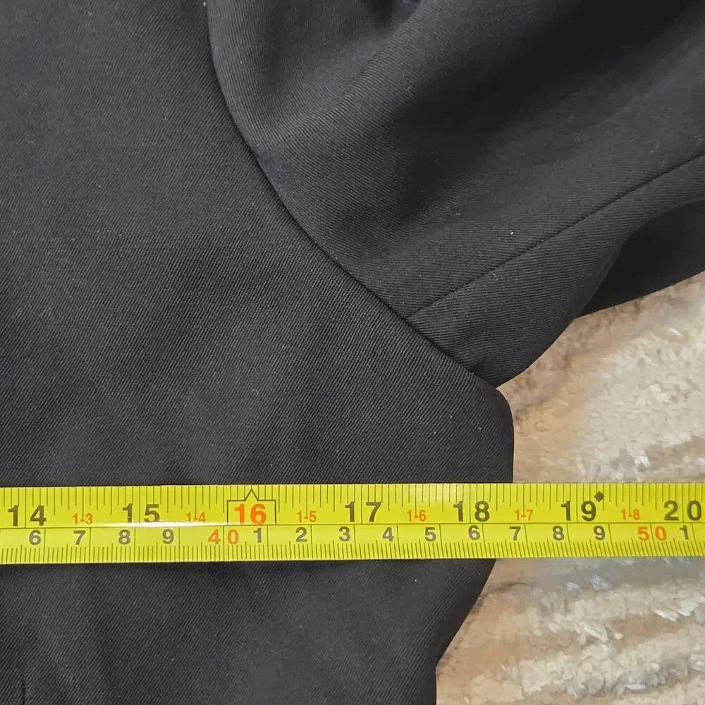 Jil Sander‎ Blazer Jacket Wool Black Zipper Front Modern Utility Career Capsule